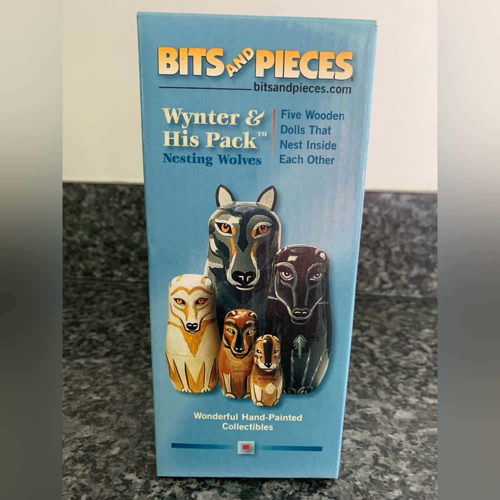 Bits & Pieces Wynter & His Pack Nesting Wolves. NWOT
